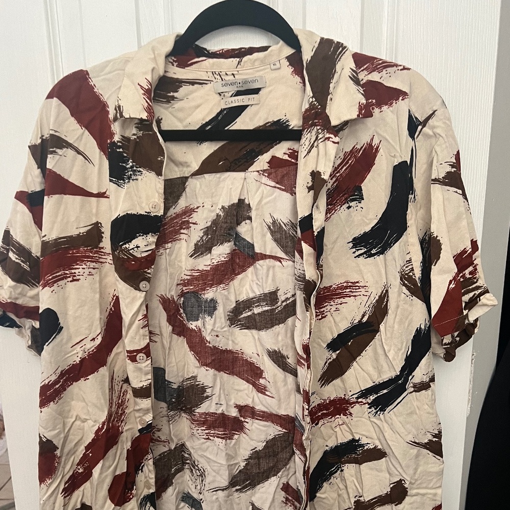 Seven Seven Mens Summer Button Down